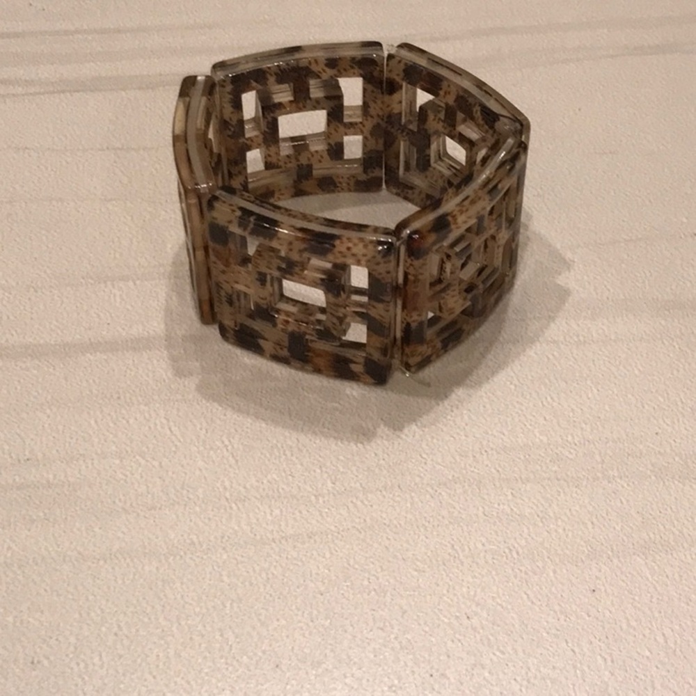 Cheetah block bracelet